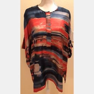 Lafayette 148 New York Oversized Silk Tunic, Small